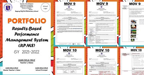 Complete RPMS Portfolio with Sample TRF and Lesson Plans with.
